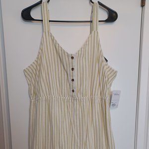 Sonoma Size XXL Striped A-Line Summer Dress New with Tags